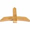Ekena Millwork Bellingham Rough Sawn Timber Gable Bracket, Western Red Cedar, 48"W x 32"H x 4"D x 6"F, 16/12 Pitch GBW048X32X0406BEL00RWR - alternate 3
